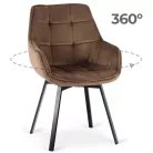 LUNA Barna Bársony Forgószék