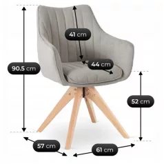 LEMON Forgószék Szürke