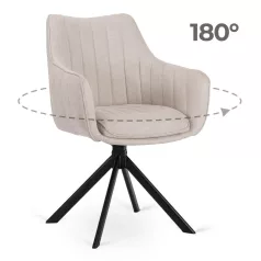 MUMBAI krémszínű forgószék