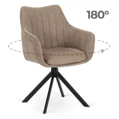 MUMBAI bézs színű forgószék