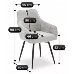 LARISA szürke forgószék