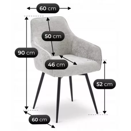 LARISA szürke forgószék