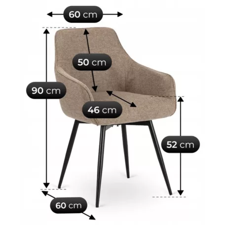 LARISA bézs forgószék