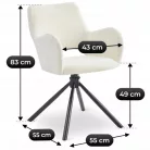 FLAV krémszínű szék