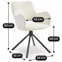 FLAV krémszínű szék