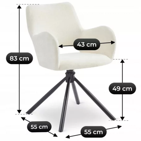 FLAV krémszínű szék