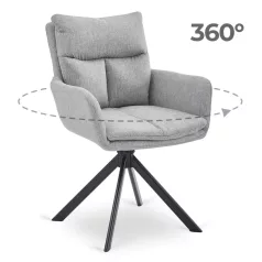 PAUL szürke forgószék