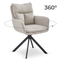 PAUL Forgószék Bézs színben