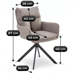 PAUL Forgószék Világosbarna