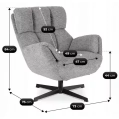 REAL szürke forgószék