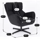 REAL fekete forgószék