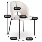 BROS bézs színű szék