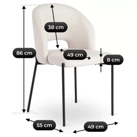 BROS bézs színű szék