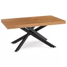 HAMPTON Kihúzható asztal 160-240 cm Aranytölgy/Fekete