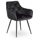 MODESTO fekete bársony szék