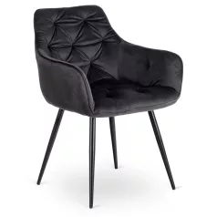 MODESTO fekete bársony szék