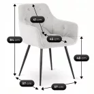 MODESTO bézs színű szék