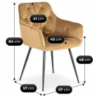 MODESTO Mustár Bársony Szék