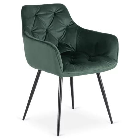 MODESTO zöld bársony szék