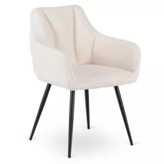 NAWARA krémszínű Boucle szék