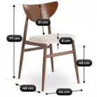 BRAGA szék Dió/Bézs