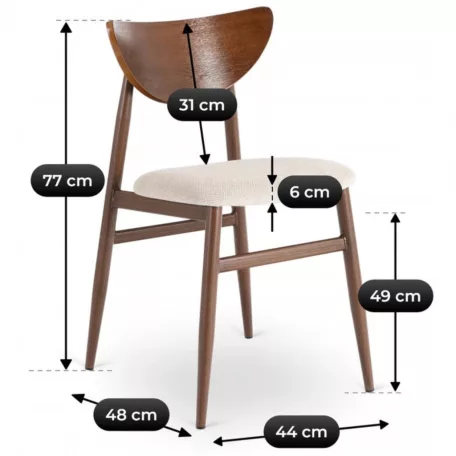 BRAGA szék Dió/Bézs