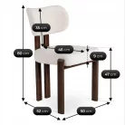 GRENADA Dió/Krémszínű Boucle Szék