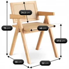 MADERA Szék Tölgy/Bézs Áttört