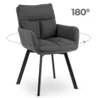 CORTADO Forgószék Sötétszürke