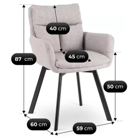 CORTADO szürke forgószék