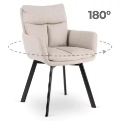 CORTADO bézs színű forgószék