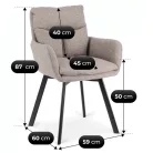 CORTADO Barna Forgószék