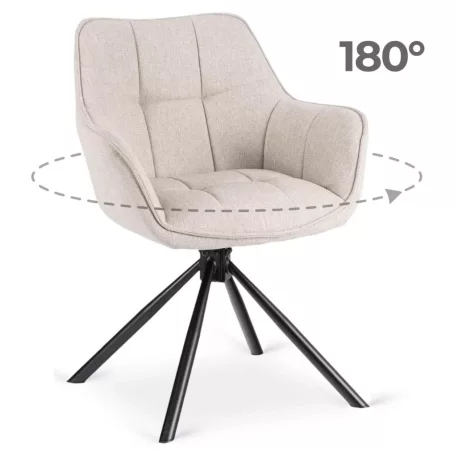 PEONY 2 Forgószék Bézs színben