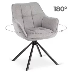 PEONY 2 szürke forgószék