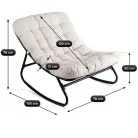 AURORA bézs hintaszék