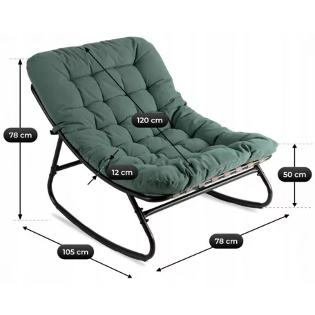 AURORA hintaszék zöld