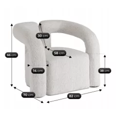 BRAZIL Fotel Szürke