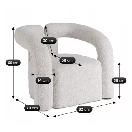 BRAZIL Fotel Szürke