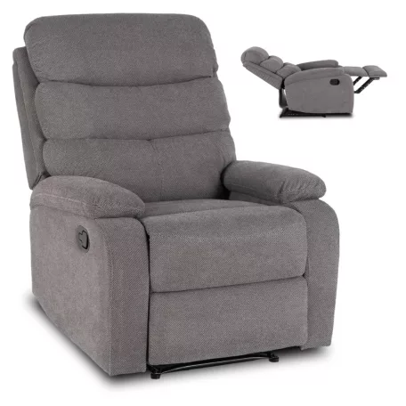 KOBE dönthető fotel, szürke szövet