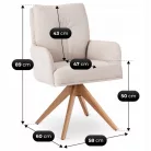 BIANCO bézs forgószék