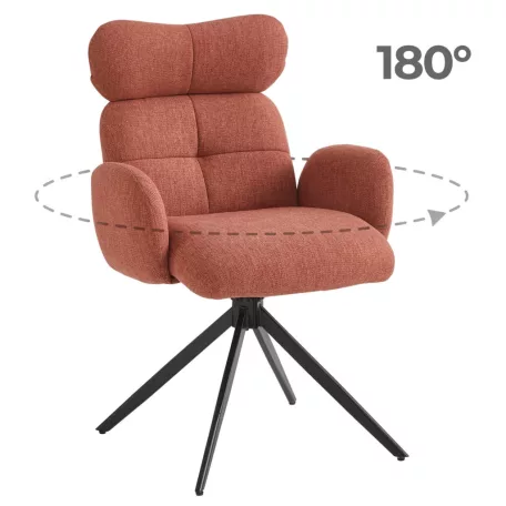 ALVARO piros forgószék nappaliba