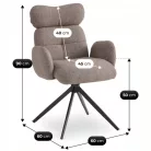 ALVARO Barna Forgószék Nappaliba