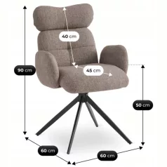 ALVARO Barna Forgószék Nappaliba