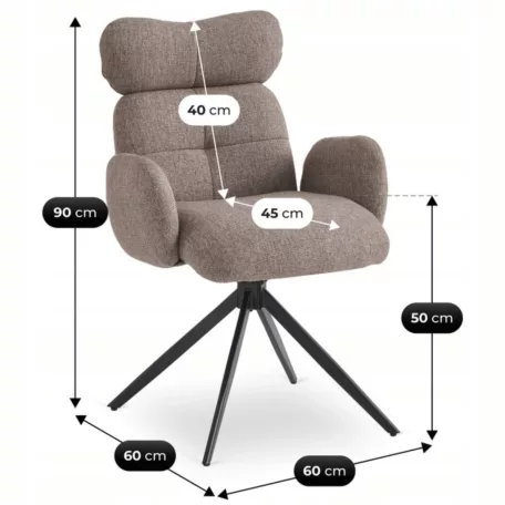 ALVARO Barna Forgószék Nappaliba