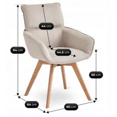 DIAS Forgószék Bézs