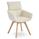 DIAS krémszínű Boucle forgószék