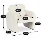 TOGO krémszínű nyugágy