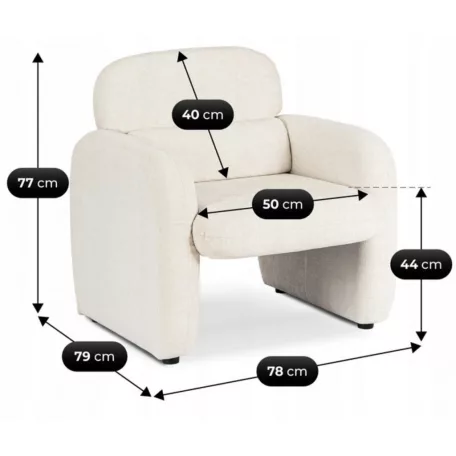 TOGO krémszínű nyugágy