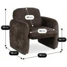 TOGO Barna Lounge Fotel