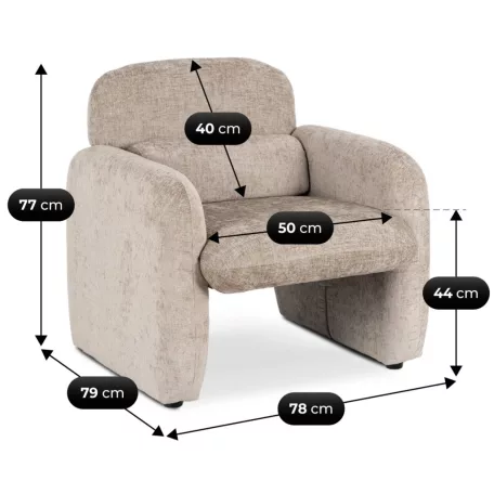 TOGO bézs színű pihenőszék